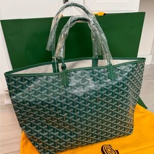 Goyard St Louis tote bag in pm size - green color